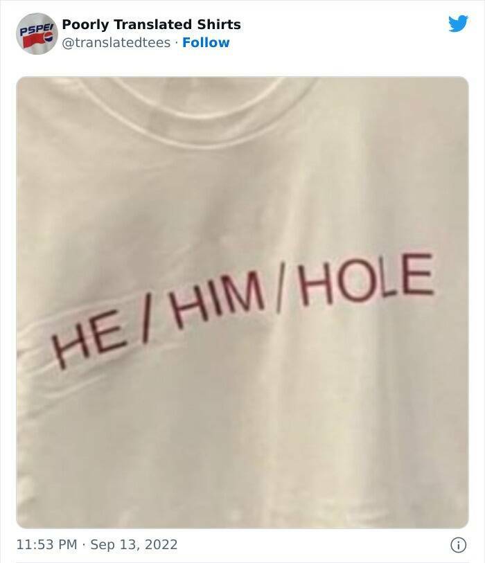 Poorly Translated Shirts