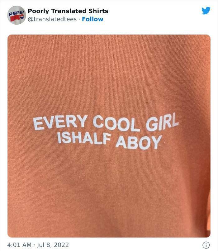 Poorly Translated Shirts