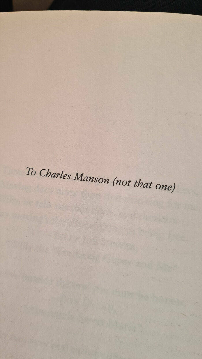 These Are Some Hilarious Book Dedications!