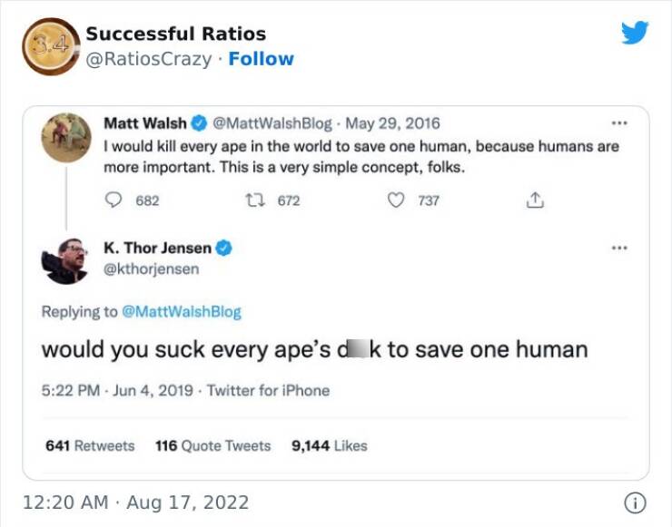 Just People Getting Ratioed (Yep, That’s A Word)…