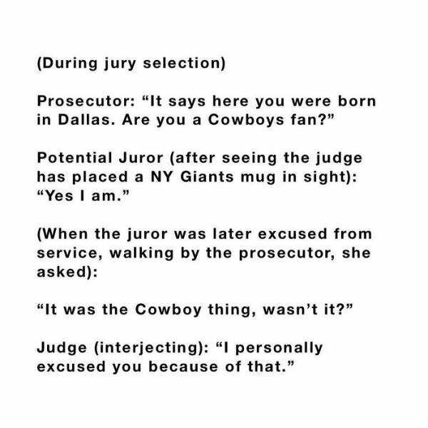 Funniest Stuff People Overheard In Courthouses