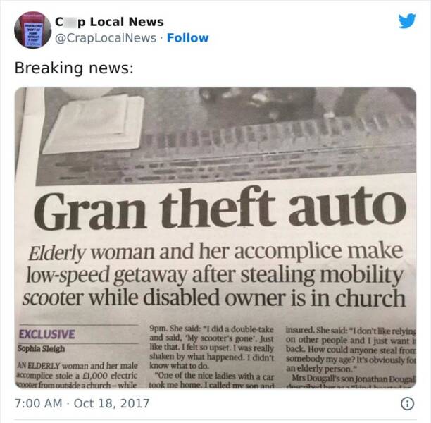 Weird Local News