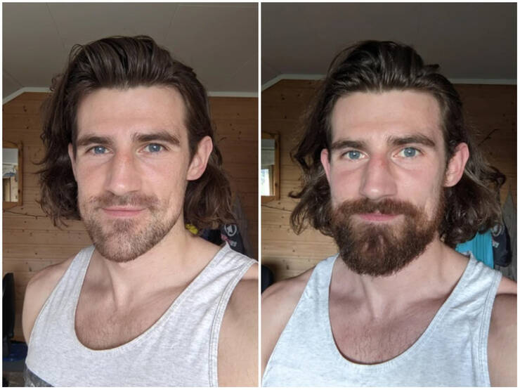 Men Show How Facial Hair Changes Their Appearance