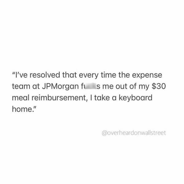 Overheard On Wall Street…