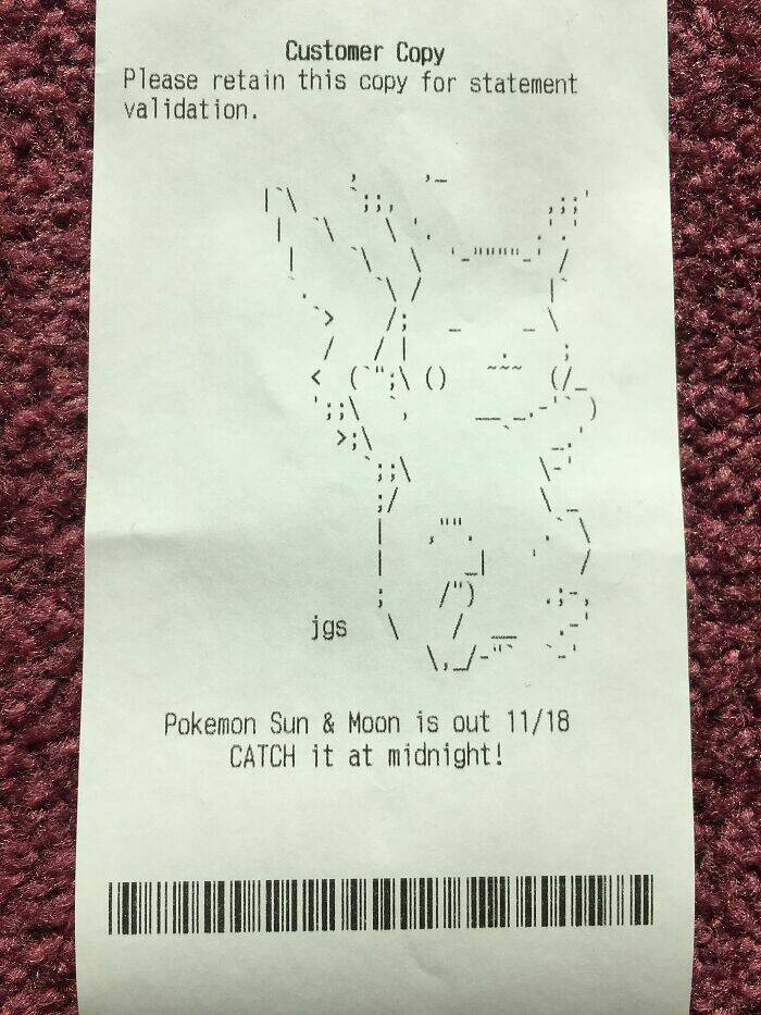 Easter Eggs Found On Receipts