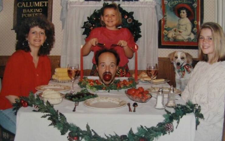 Family Christmas Photos Are Always Somewhat Awkward…