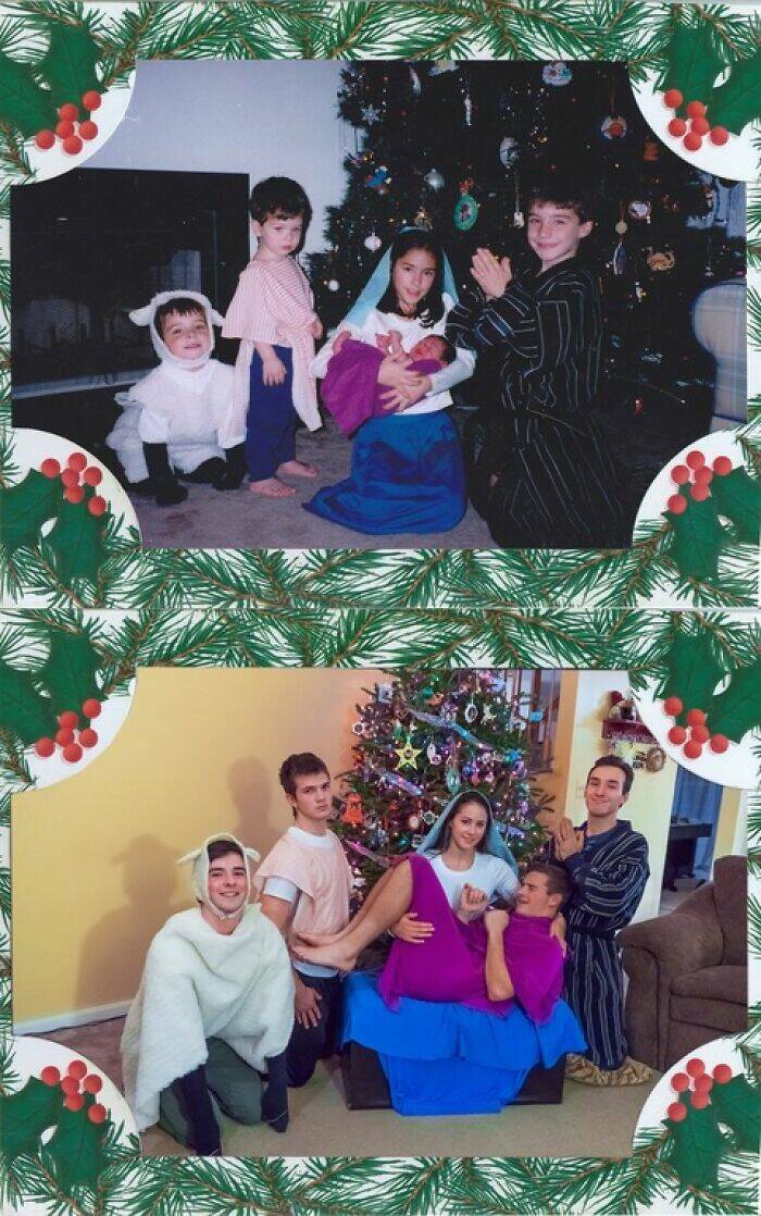 Family Christmas Photos Are Always Somewhat Awkward…