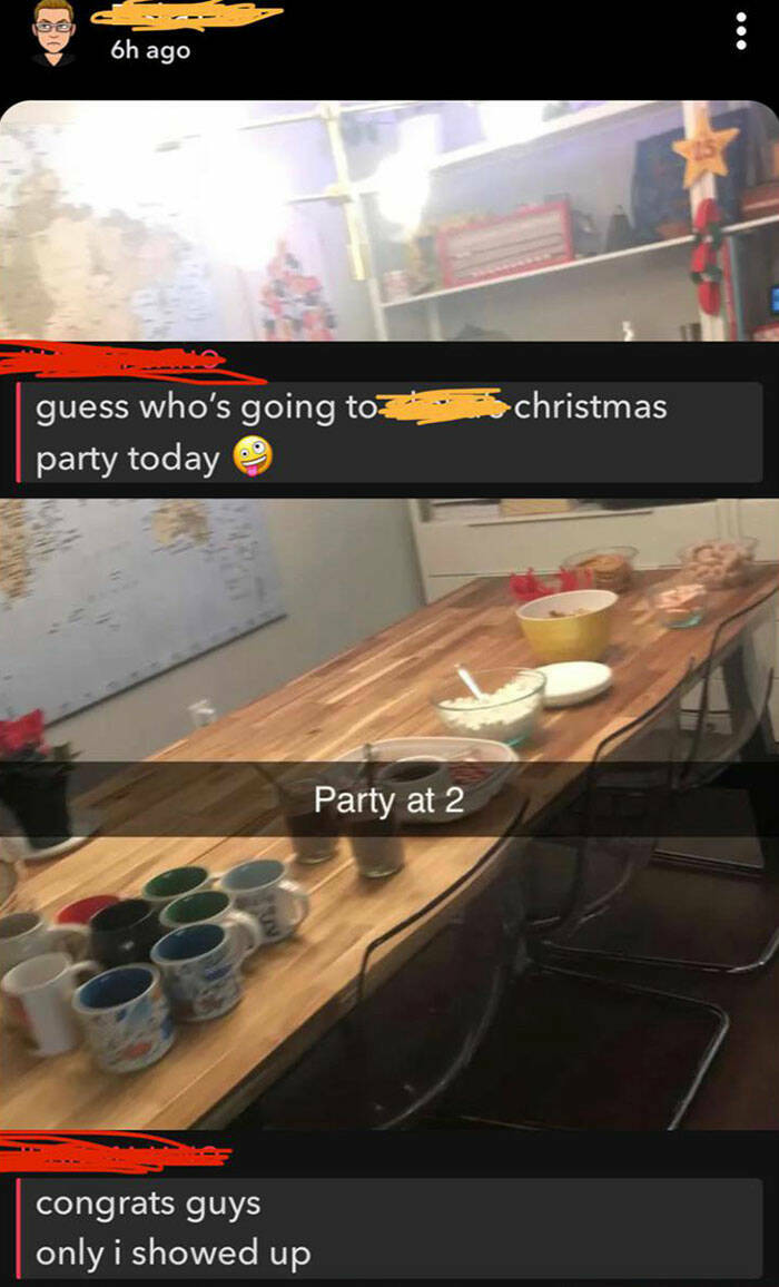 People Having A Bad Day, Christmas Edition