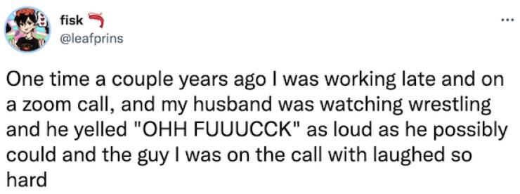 Working From Home Can Be Very Embarrassing…