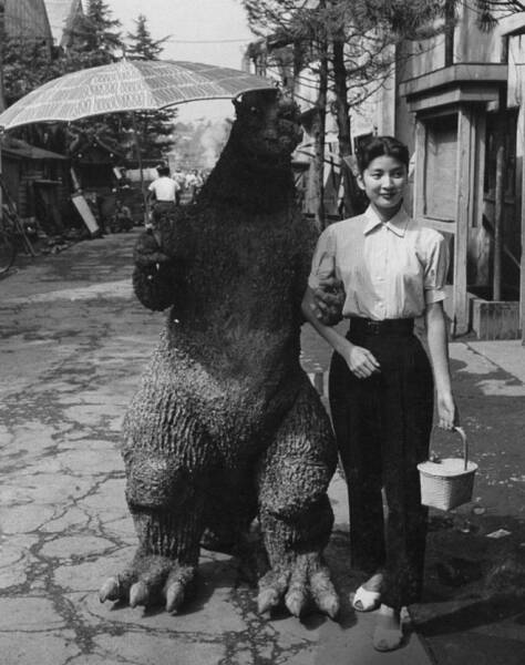 Cool Behind-The-Scenes Photos From Godzilla Movies