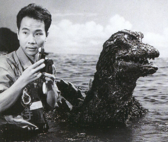 Cool Behind-The-Scenes Photos From Godzilla Movies