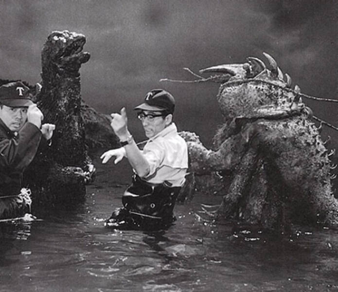 Cool Behind-The-Scenes Photos From Godzilla Movies