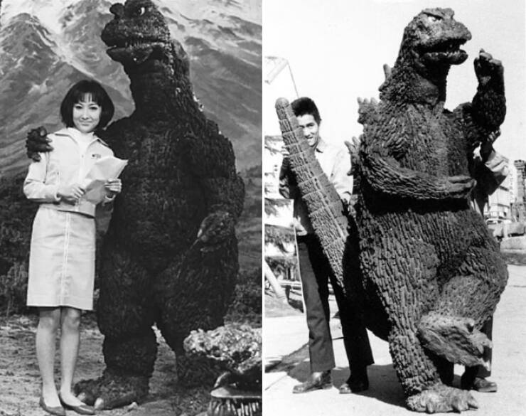 Cool Behind-The-Scenes Photos From Godzilla Movies