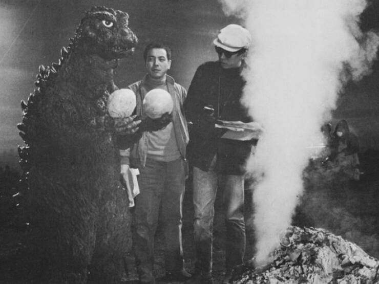 Cool Behind-The-Scenes Photos From Godzilla Movies