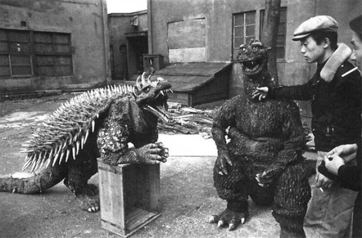 Cool Behind-The-Scenes Photos From Godzilla Movies