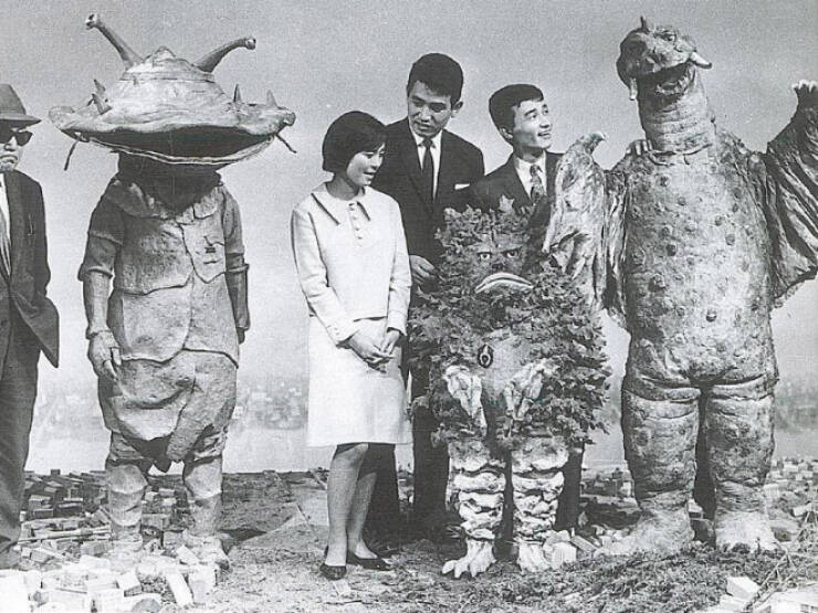 Cool Behind-The-Scenes Photos From Godzilla Movies