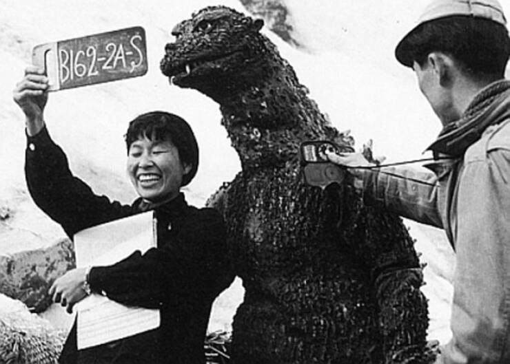 Cool Behind-The-Scenes Photos From Godzilla Movies