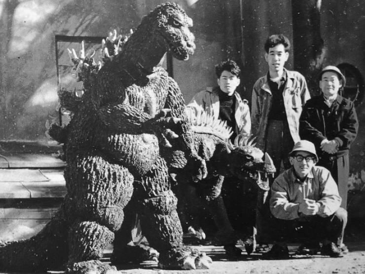 Cool Behind-The-Scenes Photos From Godzilla Movies