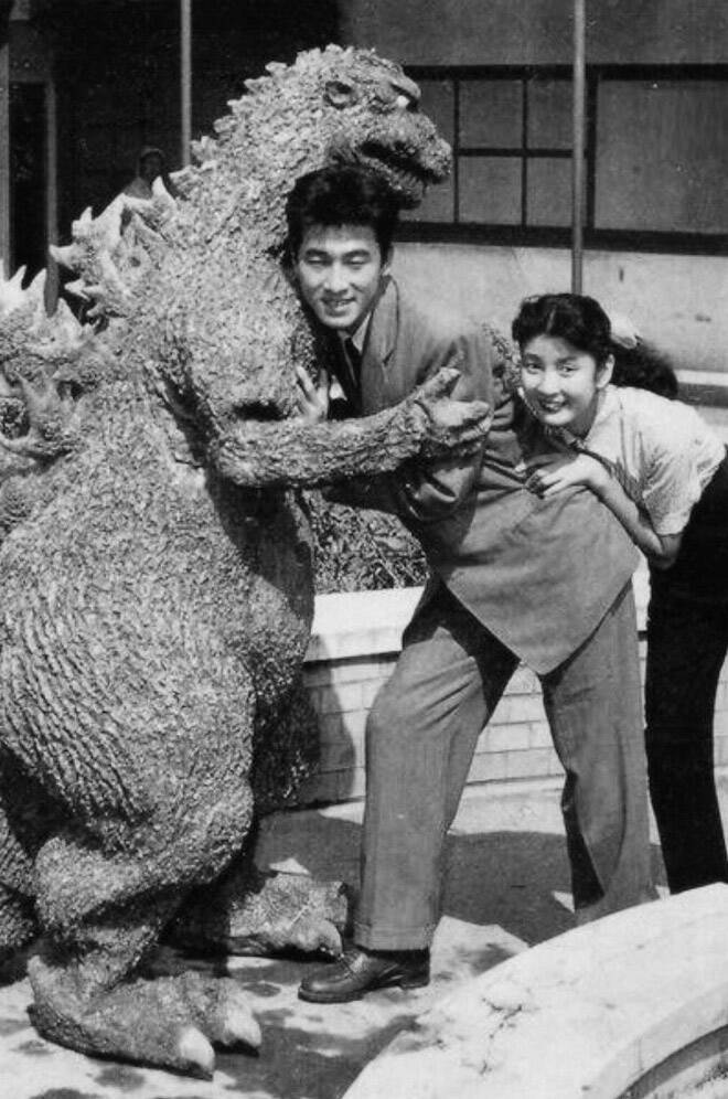 Cool Behind-The-Scenes Photos From Godzilla Movies