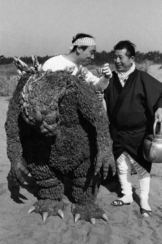 Cool Behind-The-Scenes Photos From Godzilla Movies