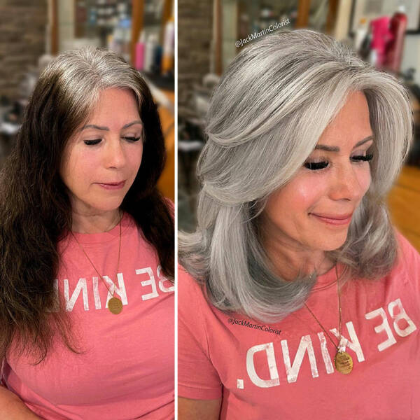 Celebrity Colorist Helps Women To Embrace Their Natural Grey Hair