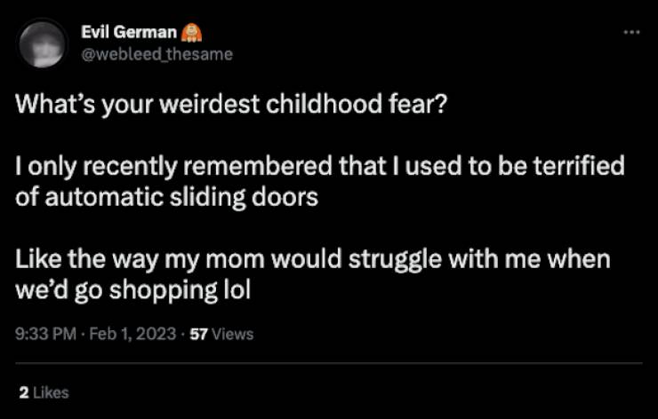People Share Their Biggest Irrational Childhood Fears