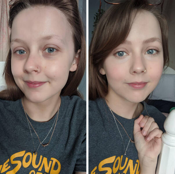 Women Showing The Meaning Of “No Makeup” Makeup