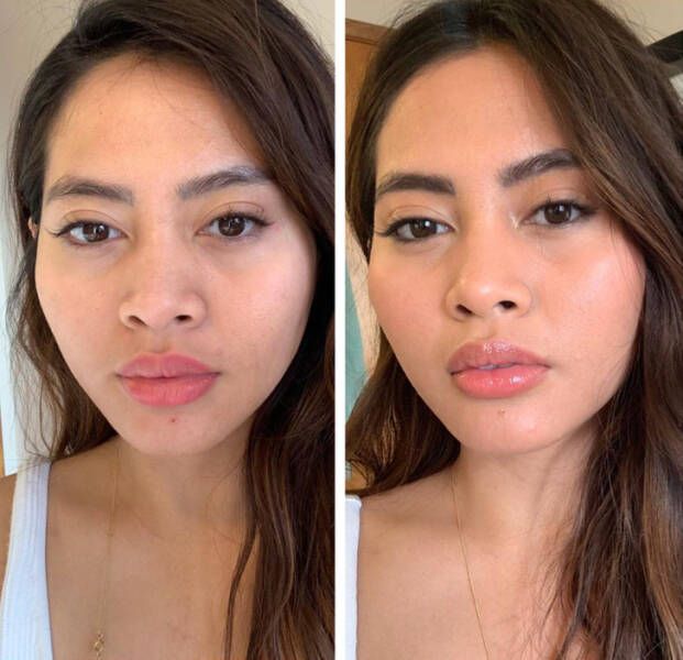 Women Showing The Meaning Of “No Makeup” Makeup