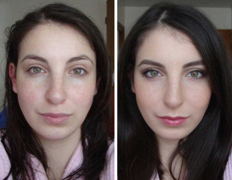 Women Showing The Meaning Of “No Makeup” Makeup