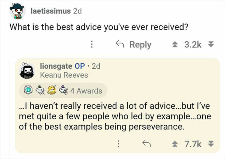 Keanu Reeves Answering Fan Questions