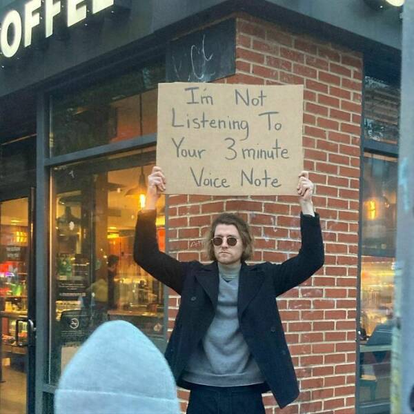 Protesting The Everyday: Dude With Sign Tackles Annoyances We All Face