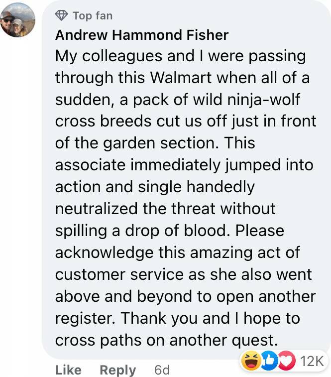 Exceptional Walmart Employee Praised By Customers In Hilarious Reviews