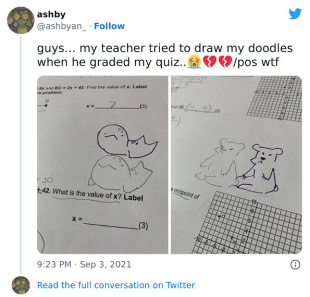 Teachers Humorous Marks On Student Tests