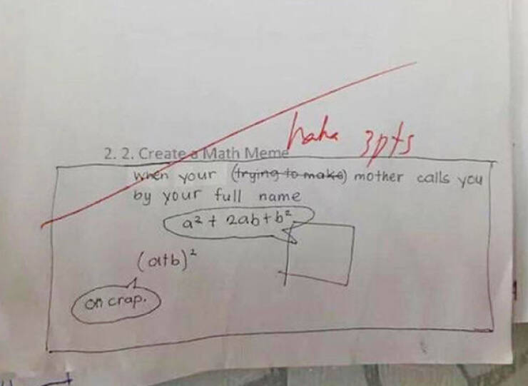 Teachers Humorous Marks On Student Tests