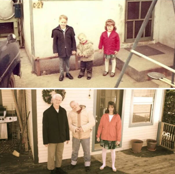 Hilarious And Heartfelt Recreations Of Old Photos