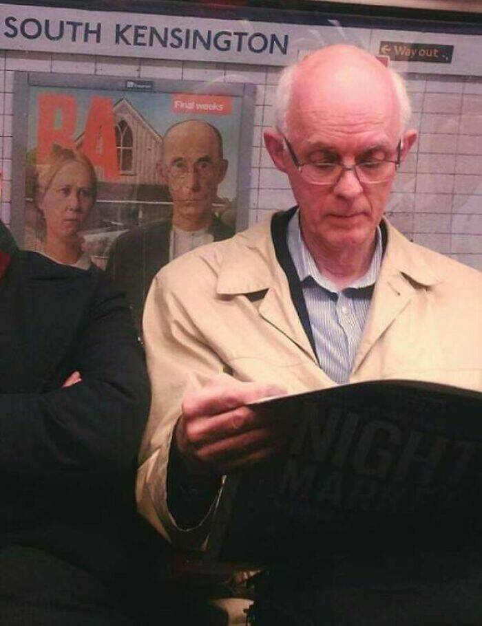 Subway Sign Lookalikes: Hilarious Photos Of People Sitting Under Their Resemblance