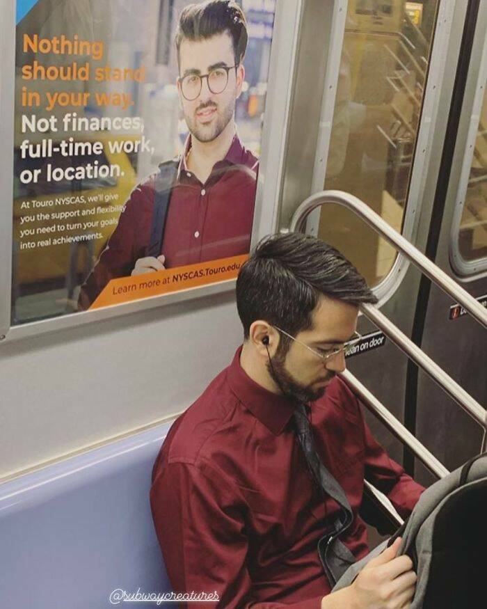 Subway Sign Lookalikes: Hilarious Photos Of People Sitting Under Their Resemblance