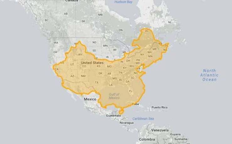Mind-Blowing Maps That Prove Size DOES Matter