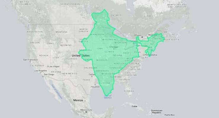 Mind-Blowing Maps That Prove Size DOES Matter