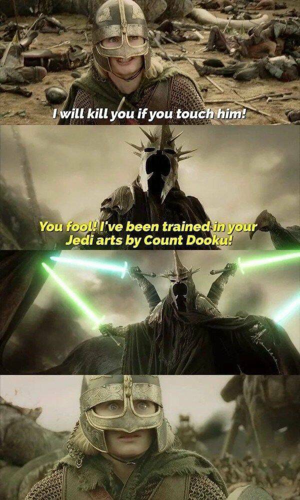 Prepare For A Galactic Quest With These Hilarious Star Wars And Lord Of The Rings Meme Mash-ups!