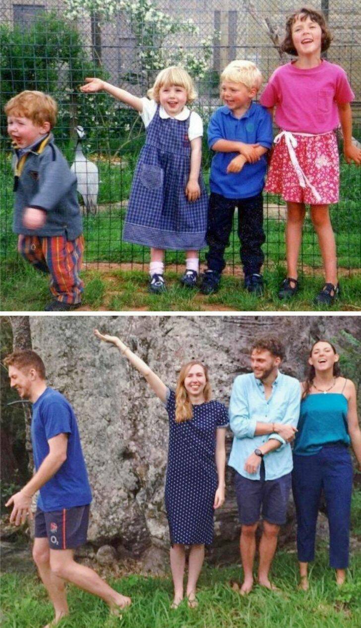 From Past To Present: People Recreate Old Pics To Relive Their Happiest Moments