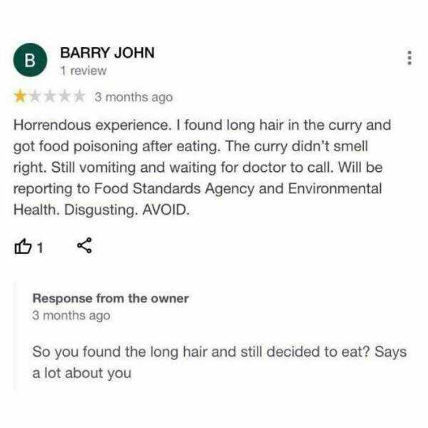 Serving Up Laughter: Funny Restaurant Reviews And Responses