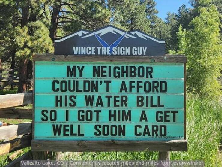 Hilarious Signs By A Colorado Man: The Latest And Greatest