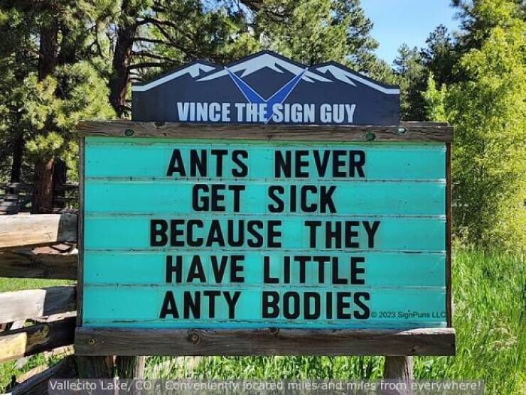 Hilarious Signs By A Colorado Man: The Latest And Greatest