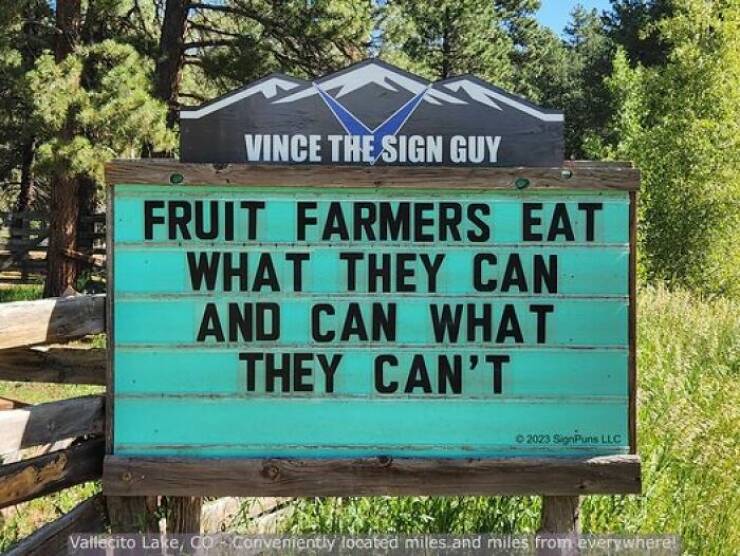 Hilarious Signs By A Colorado Man: The Latest And Greatest