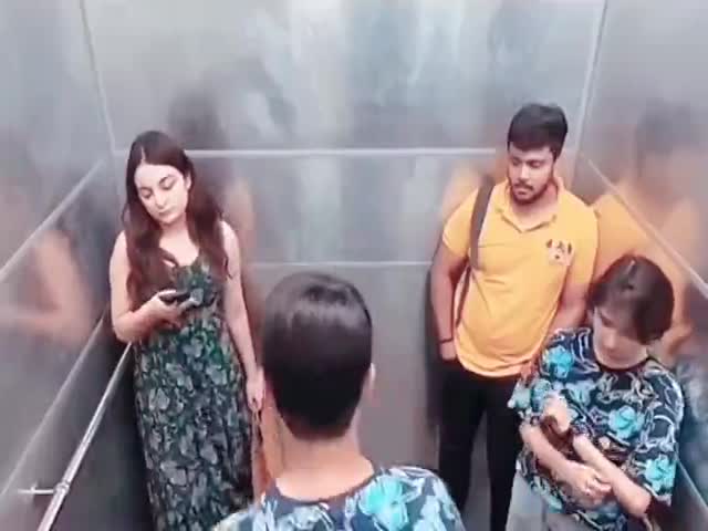 At The Shopping Mall During A Sale