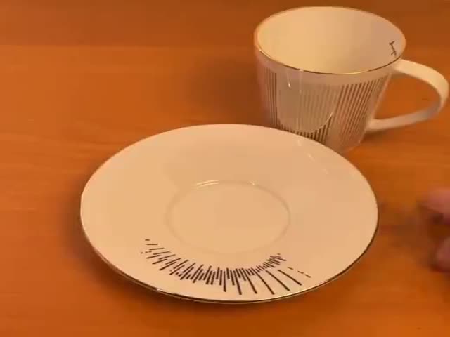 Anamorphic Cup And Saucer