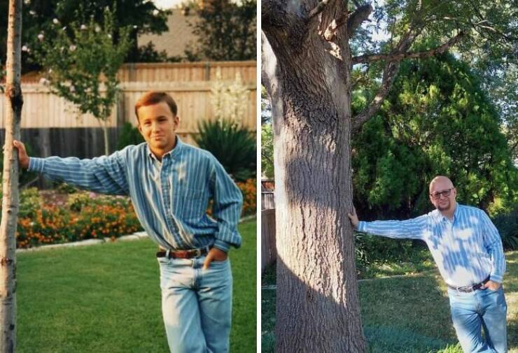 Picture-Perfect Recreations: When People Nailed It Years Later