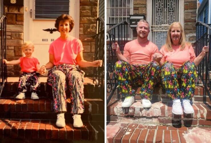 Picture-Perfect Recreations: When People Nailed It Years Later