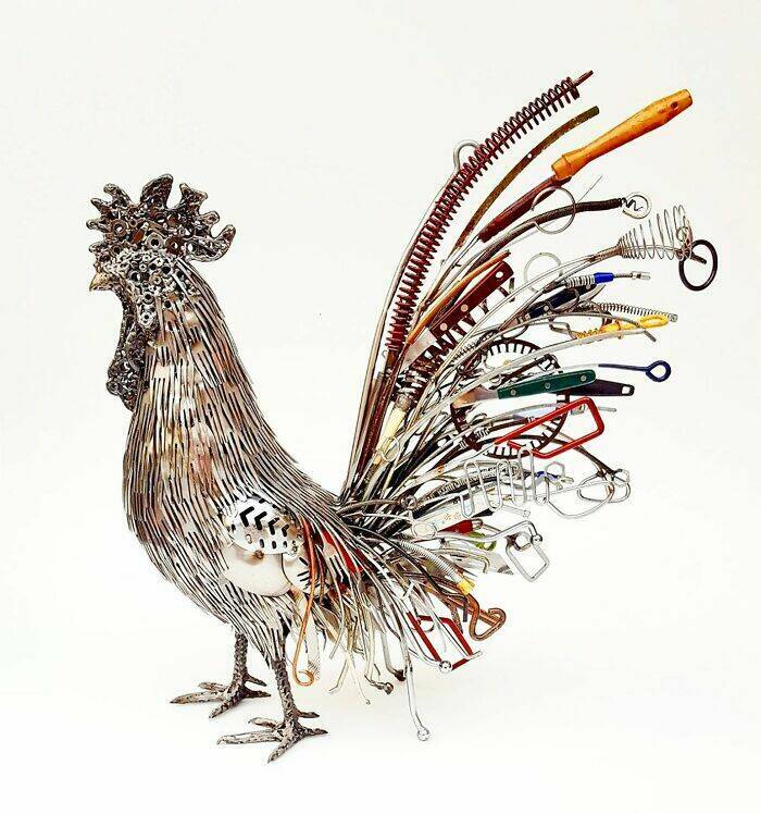 Crafting Marvels From Scrap: The Artists Transformative Sculptures